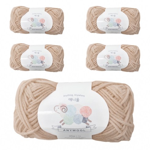 야나 애니울 뜨개실 5p, 243 베이지