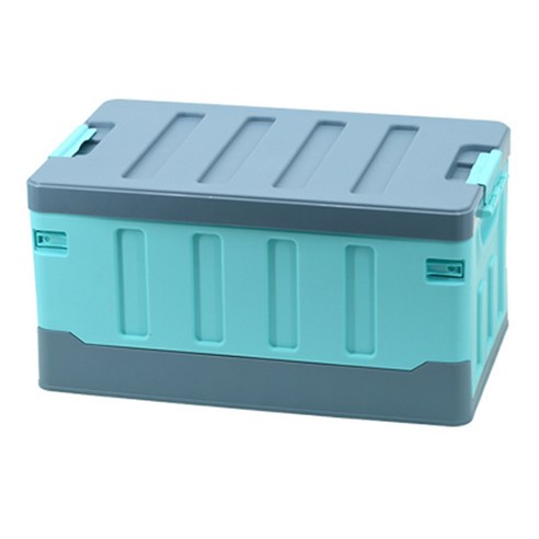 폴딩 리빙박스 65L 로우커버, 1개, 하늘블루