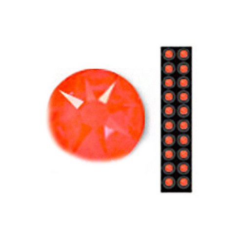 와사비네코 미미츠보 쥬얼리 귀지압패치 M 3.0mm 20p, 네온오렌지, 1개