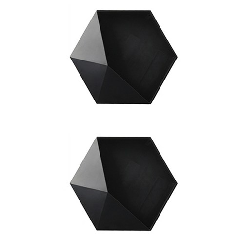 블럭마트 욕실 육각형 다용도 장식선반, 랜덤발송, 2개