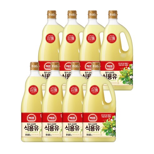 해표 식용유, 1.5L, 8개