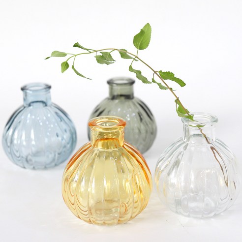 집안에 세련미와 생기를 더하는 프레시 원형 유리화병