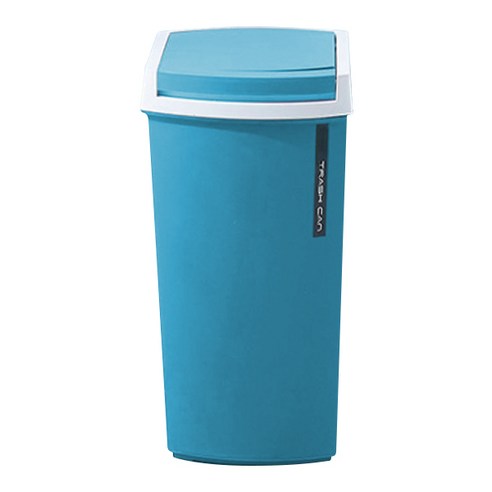 블럭마트 주방 욕실 다용도 휴지통 12L, 블루, 1개