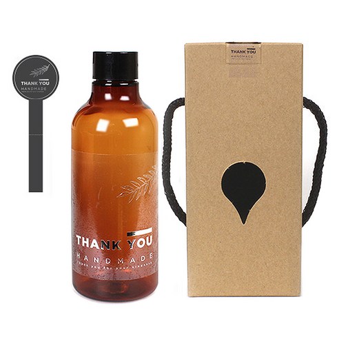 갈색 페트병 250ml AN250 + 일반캡 검정 + 병라벨 LB11M + 캡봉인라벨 + 박스 + 박스봉인라벨, 10세트