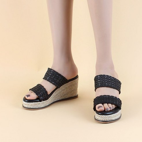 릴리 여성용 체르나 웨지 슬리퍼 8.5cm MT20J81