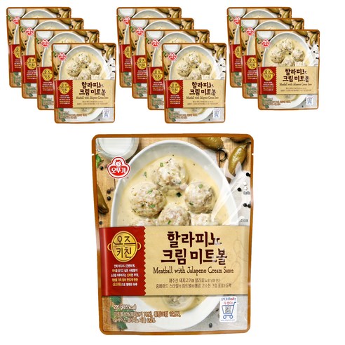 오뚜기 오즈키친 할라피뇨 크림 미트볼, 220g, 12개
