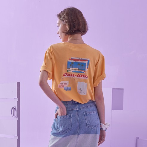 우아 윈도우 티셔츠
