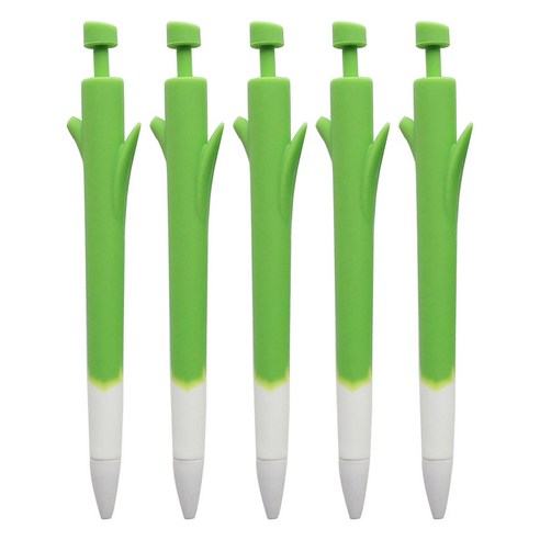 핑크풋 2000 대파 노크 볼펜 0.7mm, 혼합색상, 5개