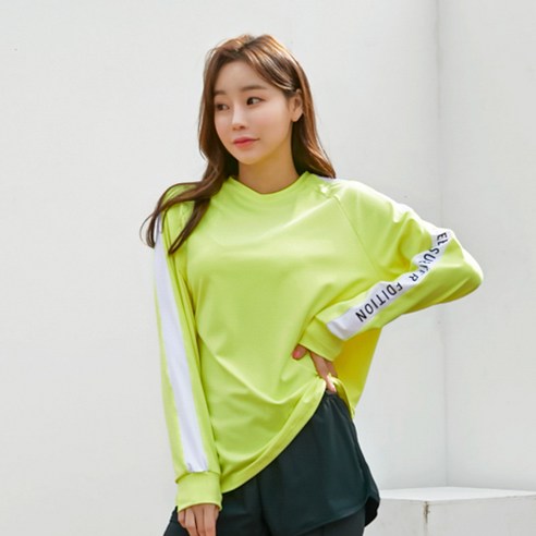 튜브트리 여성용 루즈핏 오버 래쉬가드 상의 B6209