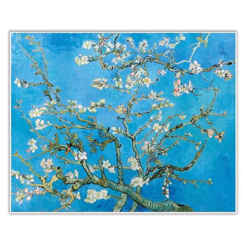 제이디아트 고흐 명품 그림 액자 꽃피는 아몬드나무 VG02, 엣지화이트
