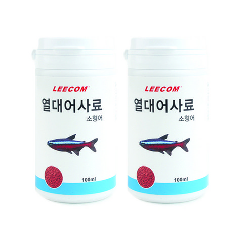 리컴 소형 열대어 사료, 2개, 100ml