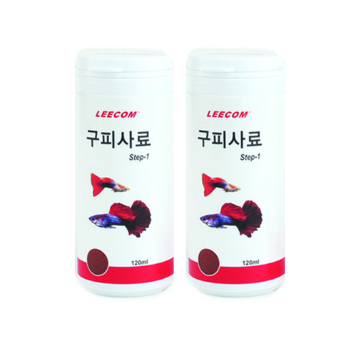 리컴 구피 사료, 120ml, 2개