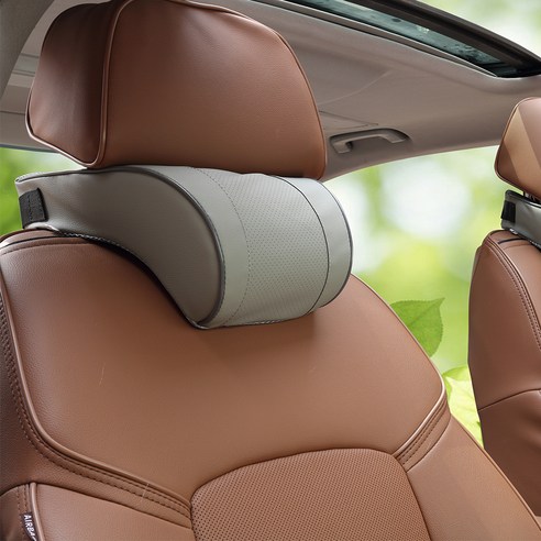 다니카 프리미엄 메모리폼 가죽 목쿠션 TO-001, 블랙02, 1개