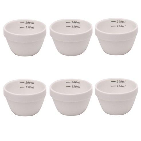 고급스러움과 실용성을 겸비한 6개 세트 도자기 커핑볼