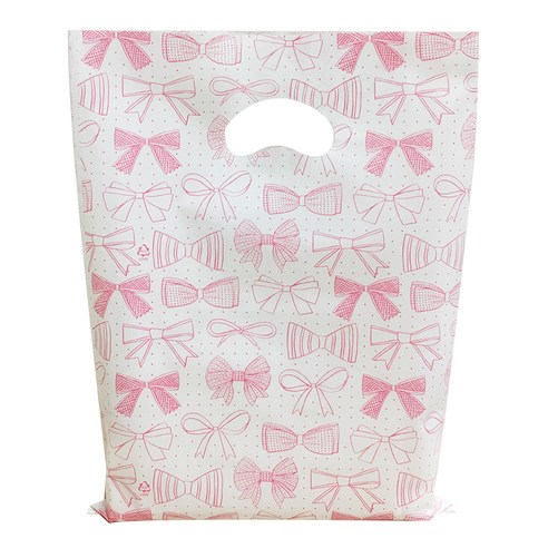 [OKㅣ강추] 리본 비닐쇼핑백 40 x 50 cm [OKNOWㅣ추천상품]