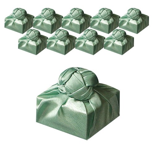 통샵 실크 홑 보자기 55 x 55 cm, 파스텔그린(662), 10개
