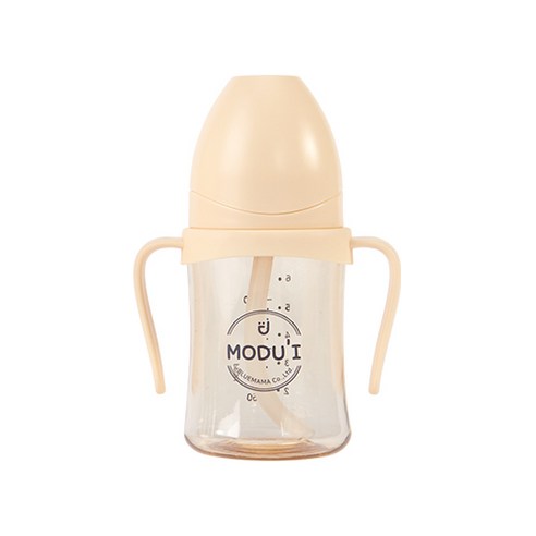 모두아이 PPSU 프리미엄 Sippy 빨대컵 200ml, 버터, 1개