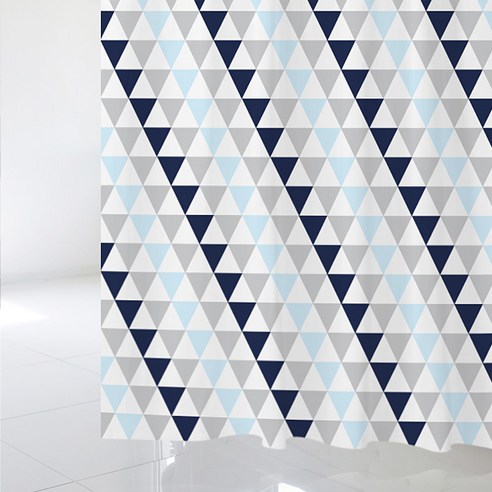수풀 북유럽스타일 샤워커튼 sc213 L 1800 x 1880 mm + 스테인리스 고리, 1세트