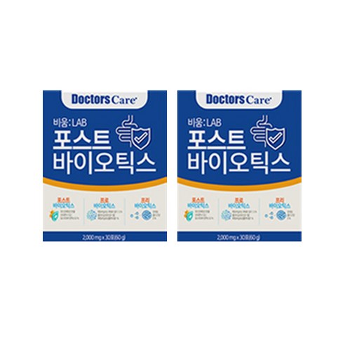 닥터스케어 비움랩 포스트바이오틱스 유산균, 2000mg, 60개