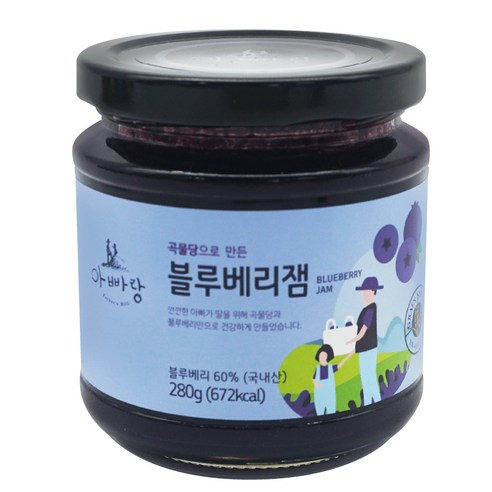 아빠랑 블루베리잼, 280g, 1개