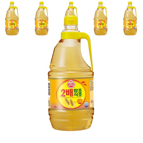 오뚜기 2배 양조식초, 1.8L, 6개