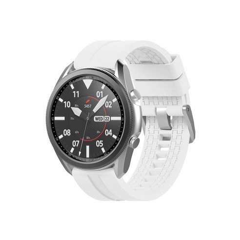 랩씨 갤럭시 프론티어/기어S3/워치3 22mm 실리콘 스트랩 LABC-486 (45/46mm 호환 가능), 화이트, 1세트