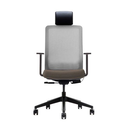 생활지음 라온M 온열시트 사무용 의자 CORM11HP, 그레이(등판), 베이지(좌판)