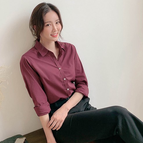 제이앤몰스 여성용 기본스타일 긴팔 셔츠