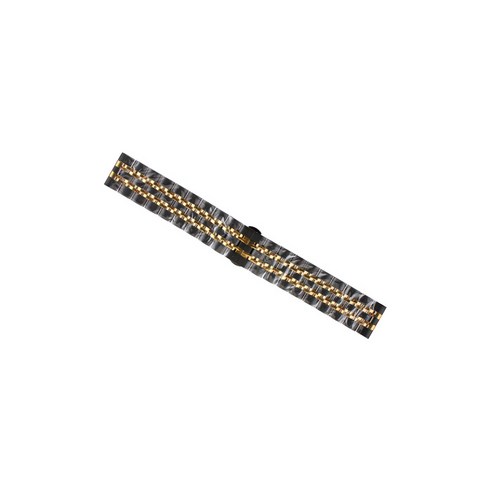 비쉐르 갤럭시 액티브 1/2/워치3 20mm 투웨이 메탈 밴드 스트랩 (40/41/42mm 호환 가능), 골드블랙, 1개