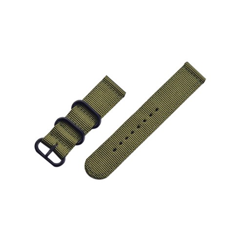 비쉐르 갤럭시 프론티어/기어S3/워치3 22mm 패브릭 스포츠 밴드 스트랩 (45/46mm 호환 가능), 카키, 1개