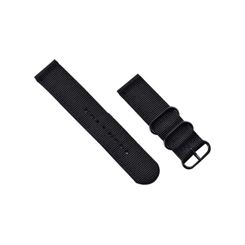 비쉐르 갤럭시S2 패브릭 스포츠 밴드 스트랩 (44mm 호환가능), 블랙, 1개
