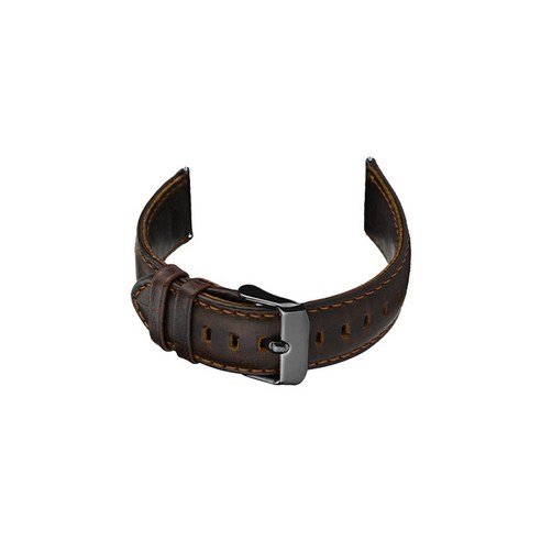 비쉐르 갤럭시S2 블랙 프론티어 레더 밴드 스트랩 (44mm 호환가능), 다크브라운, 1개
