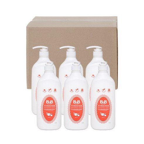 비앤비 식기 세정제, 1000ml, 6개