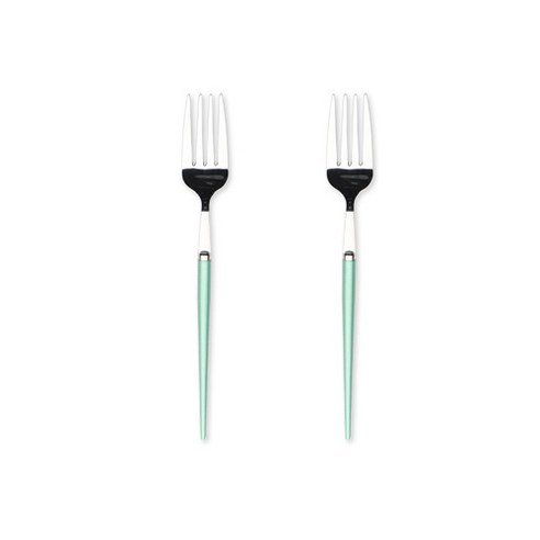 블룸엣홈 마카롱 포크, 그린, 2개