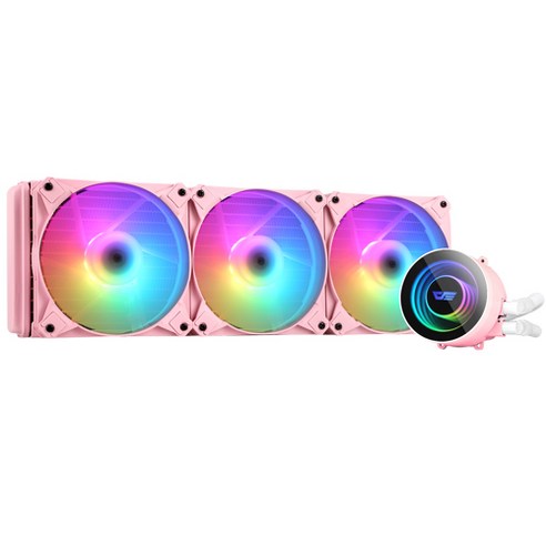 다크프래쉬 Twister CPU 수냉쿨러 핑크 DX-360 ARGB, 1개