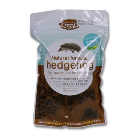 마스코타 내츄럴 포뮬라 고슴도치 사료 소프트타입, 600g, 1개