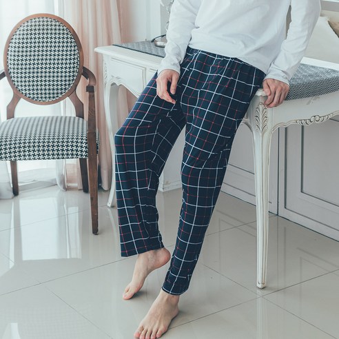 도씨 남성용 피치기모 9부 잠옷 바지