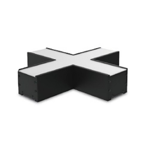 시그마램프 LED 라인시스템 십자 조명 13W, 블랙(바디) + 주광색(램프)