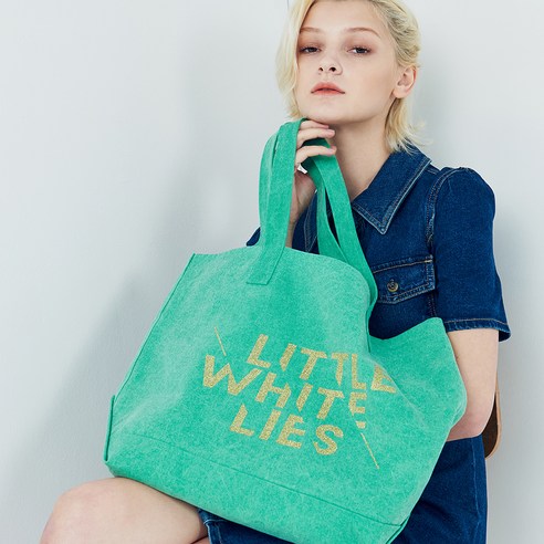 엘더블유엘 TWINKLE DENIM TOTE 에코백