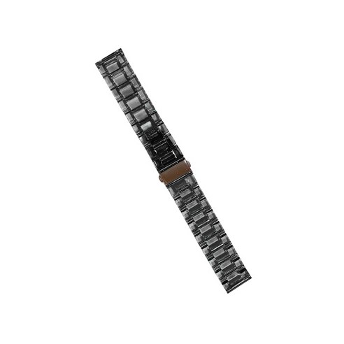 비쉐르 갤럭시 워치 2 44mm 투명 디어링 크리스탈 레진 밴드 스트랩, 블랙, 1개