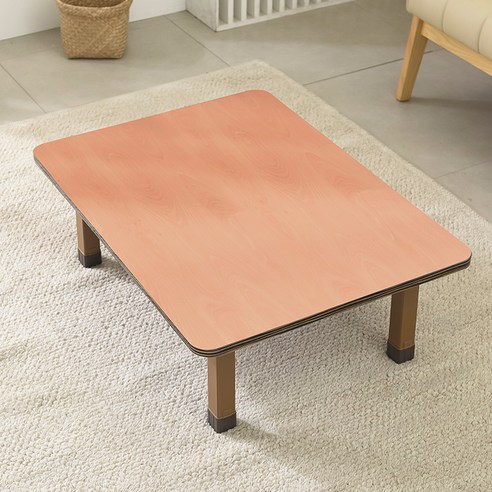 좌식 접이식 테이블 800 x 600 cm, 망펄(상판) + 브라운(상다리)