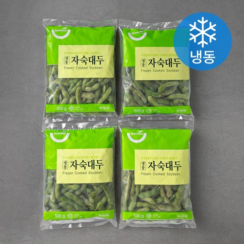 세미원 자숙대두 (냉동), 500g, 4개