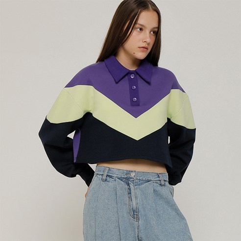 로켓런치 여성용 R V COLOR BLOCK COLLAR T SHIRT - 가격 변동 추적 그래프 - 역대가