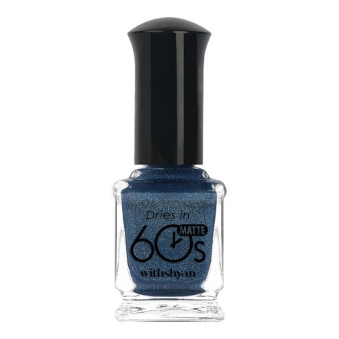 위드샨 60초 매니큐어 무광 9ml, M36 스틸블루, 1개