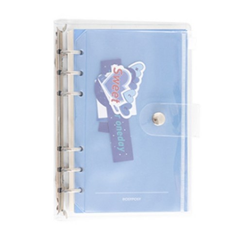 콩 K office PVC 투명 다이어리, 블루