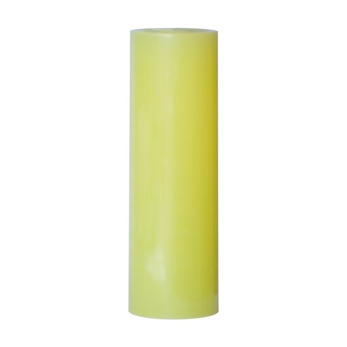 원기둥 칼라 양초 노랑 7.5 x 23 cm, 무향, 1개