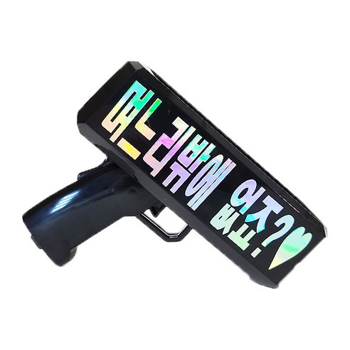 제이벌룬 며느리밖에 없죠 메시지 머니건 + 가짜지폐 세트, 블랙, 1세트