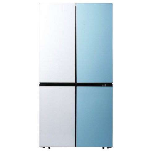 캐리어 클라윈드 양문형냉장고, 블루 + 화이트, CRF-SN566WMFR