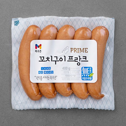 목우촌 프라임 꼬치구이 프랑크 소시지, 400g, 1개 육공육