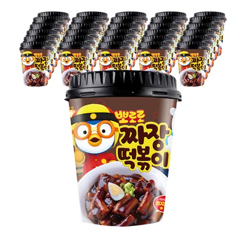 뽀로로 떡볶이 짜장맛, 110g, 32개
